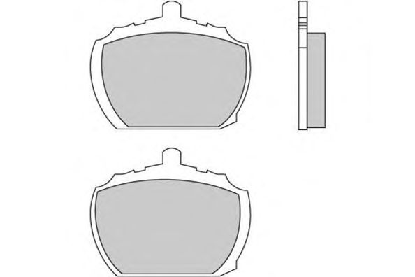 Комплект тормозных колодок, дисковый тормоз 12-0102