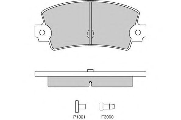 Комплект тормозных колодок, дисковый тормоз 12-0114