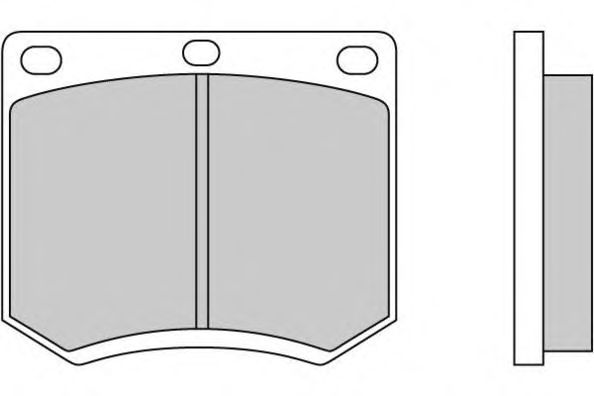 Комплект тормозных колодок, дисковый тормоз 12-0139