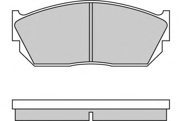 Комплект тормозных колодок, дисковый тормоз 12-0245