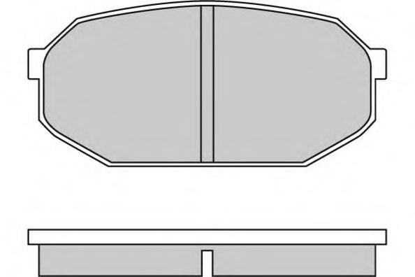 Комплект тормозных колодок, дисковый тормоз 12-0249