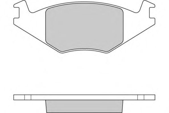 Комплект тормозных колодок, дисковый тормоз 12-0262