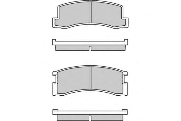 Комплект тормозных колодок, дисковый тормоз 12-0309