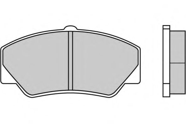 Комплект тормозных колодок, дисковый тормоз 12-0316