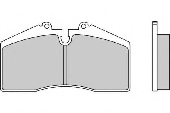Комплект тормозных колодок, дисковый тормоз 12-0449
