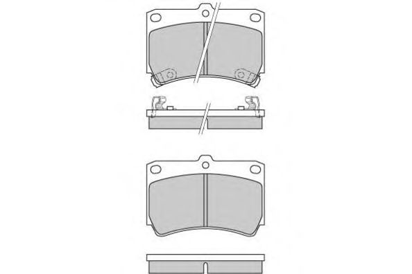 Комплект тормозных колодок, дисковый тормоз 12-0489