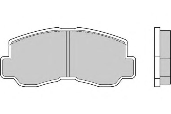 Комплект тормозных колодок, дисковый тормоз 12-0508