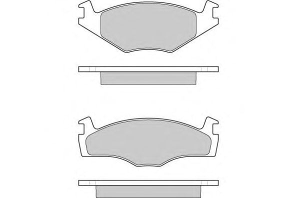 Комплект тормозных колодок, дисковый тормоз 12-0645