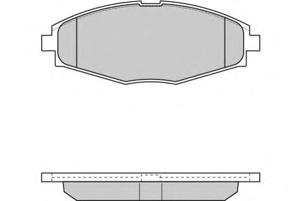 Комплект тормозных колодок, дисковый тормоз 12-0804