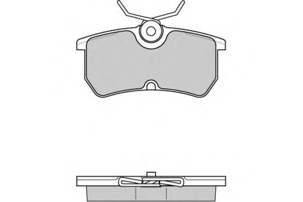 Комплект тормозных колодок, дисковый тормоз 12-0844