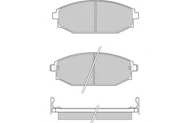 Комплект тормозных колодок, дисковый тормоз 12-0871