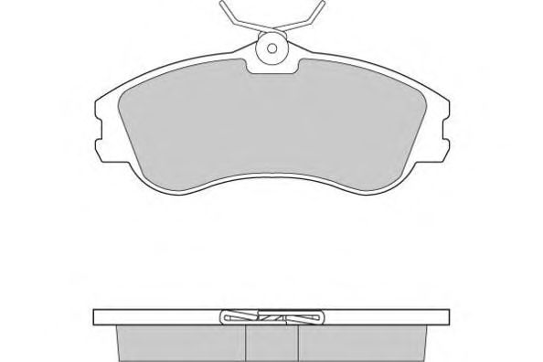 Комплект тормозных колодок, дисковый тормоз 12-0921