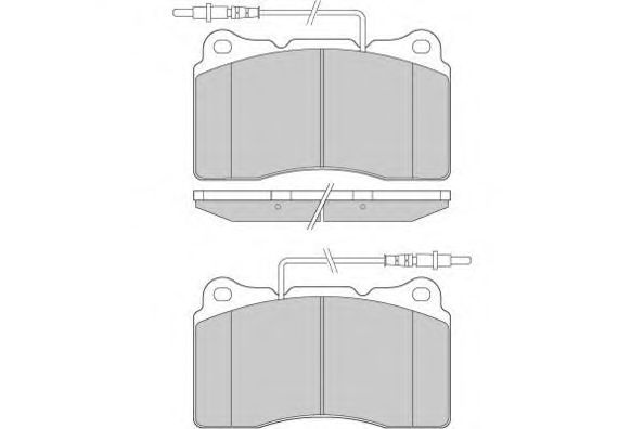 Комплект тормозных колодок, дисковый тормоз 12-0924
