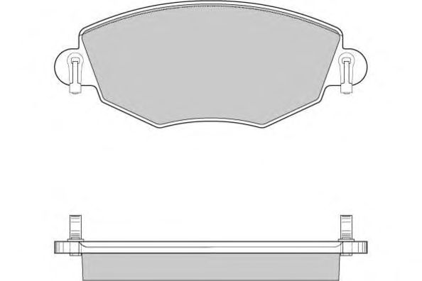 Комплект тормозных колодок, дисковый тормоз 12-0926