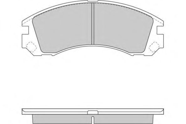Комплект тормозных колодок, дисковый тормоз 12-0953