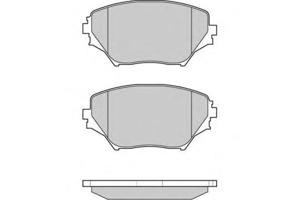 Комплект тормозных колодок, дисковый тормоз 12-0993