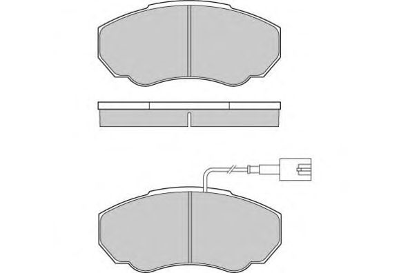 Комплект тормозных колодок, дисковый тормоз 12-0997