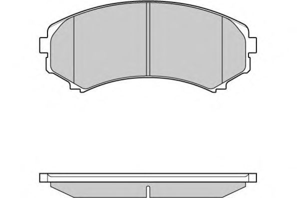 Комплект тормозных колодок, дисковый тормоз 12-1001