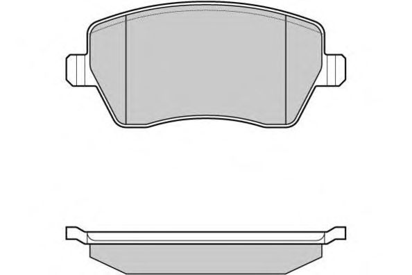 Комплект тормозных колодок, дисковый тормоз 12-1026