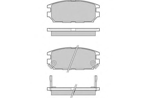 Brake Pad Set, disc brake 12-1046