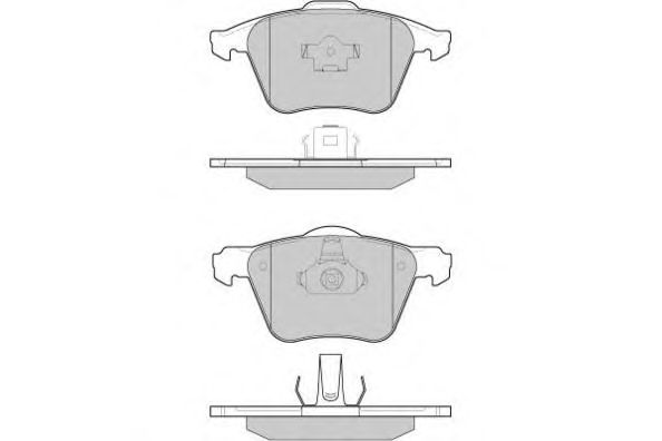 Комплект тормозных колодок, дисковый тормоз 12-1062