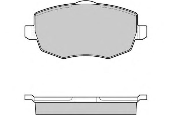 Комплект тормозных колодок, дисковый тормоз 12-1123
