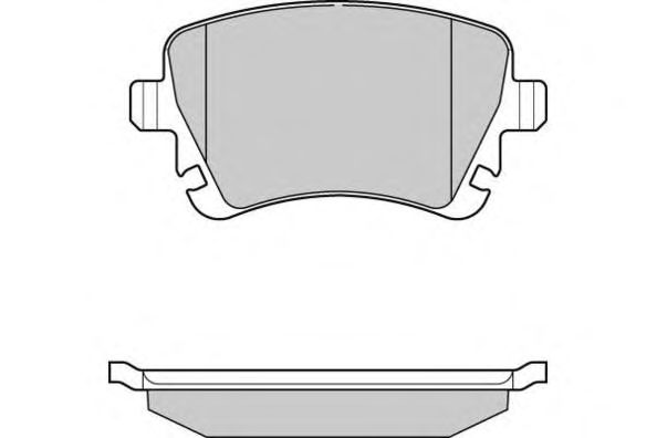 Комплект тормозных колодок, дисковый тормоз 12-1130