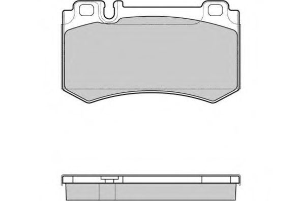 Комплект тормозных колодок, дисковый тормоз 12-1164