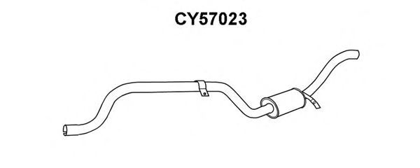 Глушитель выхлопных газов конечный CY57023