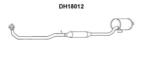 Silenciador posterior DH18012