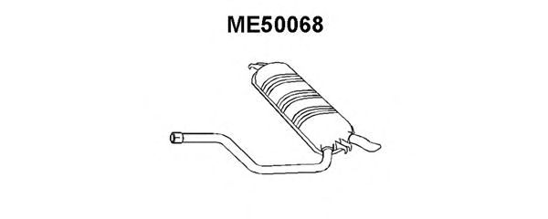 Глушитель выхлопных газов конечный ME50068