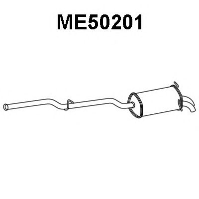 Silenziatore posteriore ME50201