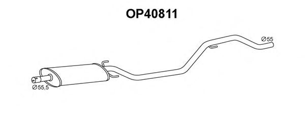 Silenciador posterior OP40811