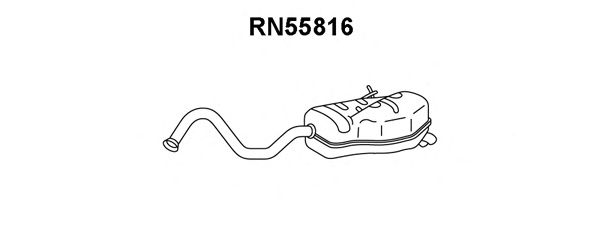 Глушитель выхлопных газов конечный RN55816