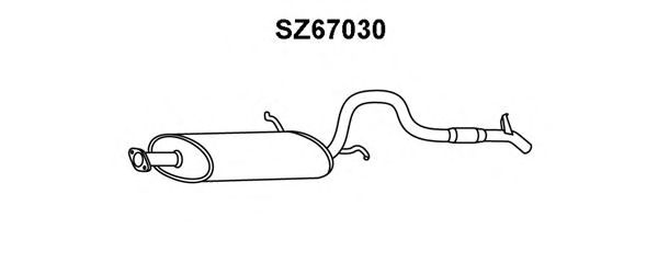 Silencieux arrière SZ67030