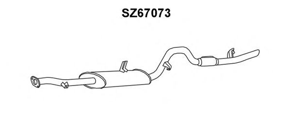 Silencieux arrière SZ67073