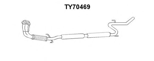 Front Silencer TY70469