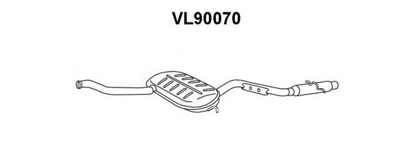 Panela de escape dianteira VL90070