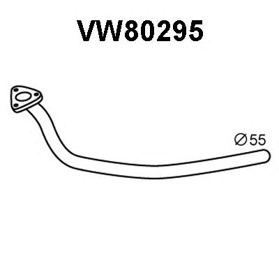 Eksosrør VW80295