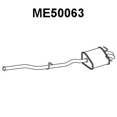 Silenziatore posteriore ME50063