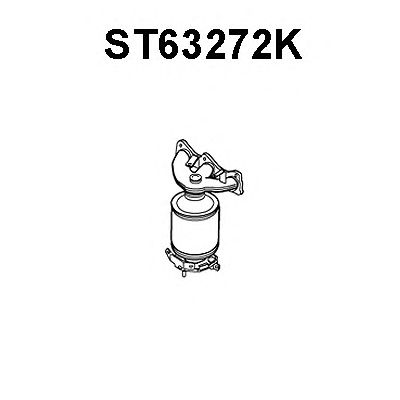 Catalyseur en coude ST63272K