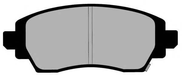 Комплект тормозных колодок, дисковый тормоз PA1280