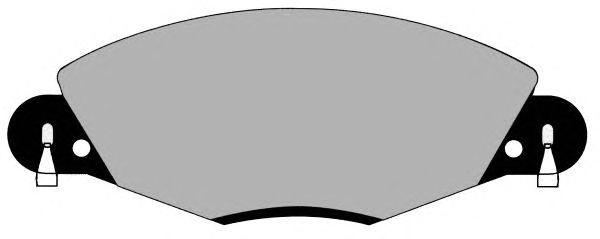 Комплект тормозных колодок, дисковый тормоз PA1293