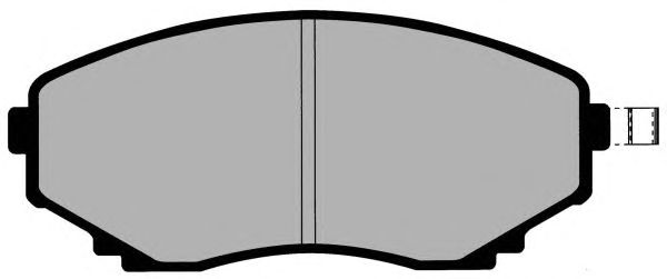 Комплект тормозных колодок, дисковый тормоз PA1364