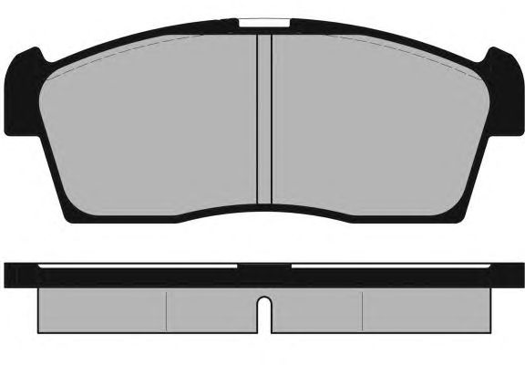 Комплект тормозных колодок, дисковый тормоз PA1728