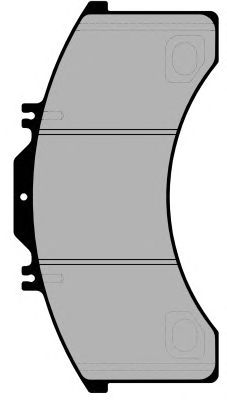 Kit de plaquettes de frein, frein à disque PA1738