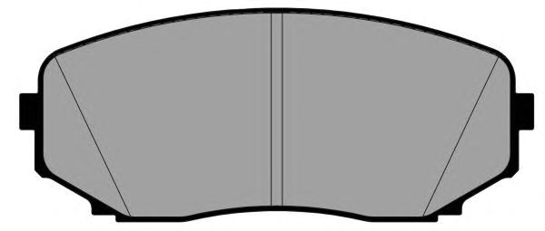 Комплект тормозных колодок, дисковый тормоз PA1818