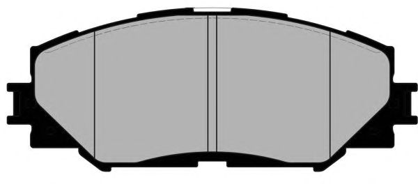 Комплект тормозных колодок, дисковый тормоз PA1870