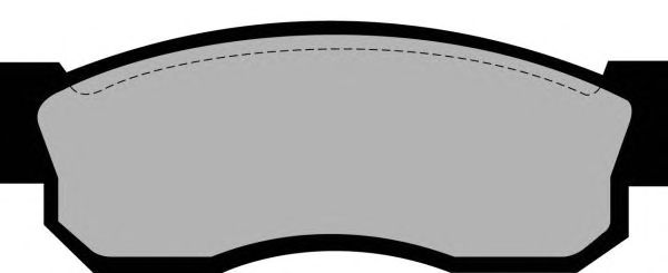 Комплект тормозных колодок, дисковый тормоз PA346