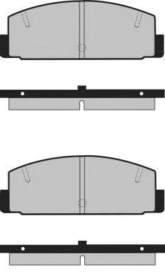 Комплект тормозных колодок, дисковый тормоз PA367